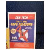 New laser level, right angle riveter kit, 25pc socket set, 166ft reel tape measure