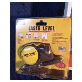 New laser level, right angle riveter kit, 25pc socket set, 166ft reel tape measure