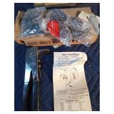 New laser level, right angle riveter kit, 25pc socket set, 166ft reel tape measure