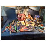 Tote of new and used tools