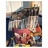 Tote of new and used tools