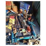 Tote of new and used tools