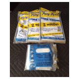 Lot of Window and drop cloth plastic sheeting