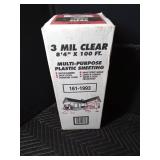 Lot of Window and drop cloth plastic sheeting