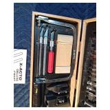 X-Acto deluxe craft tool set in wood case with manual