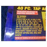 New 40pc metric tap & die set with carrying case
