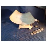 Vintage Fairbank scale with weights