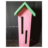 Bat home, Plant stand and 2 birds