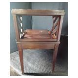 Vintage end table and Mickey Mouse Toilet paper holder