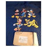 Walt Disney cardboard wall characters