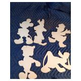 Walt Disney cardboard wall characters