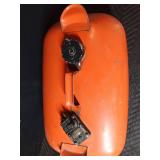 2) 2 1/2 gal gas cans and 5 gal. OMC gas can, boat gas tank
