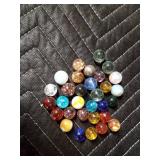 Marbles - some glow green under black light