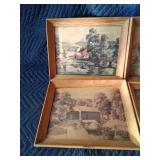 4 Framed country prints