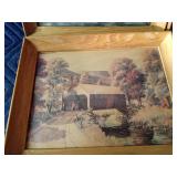 4 Framed country prints