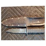 Knives and utility knife and sheaths