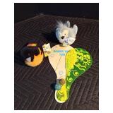 Baskets, hats, dolls, Beanie babies and more