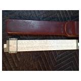 Slide rulers and a sling psychrometer