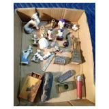 Flat of minatures and more including Occupied Japan figurine