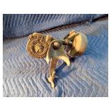 Vintage Luther Grinder Best maide no.1 hand crank bench grinder