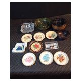 Vintage ashtrays and Hawaii coasters