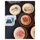Vintage ashtrays and Hawaii coasters