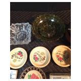 Vintage ashtrays and Hawaii coasters