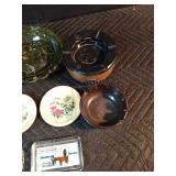 Vintage ashtrays and Hawaii coasters