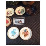 Vintage ashtrays and Hawaii coasters