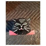 Halloween pumpkin candle holder and black cat box