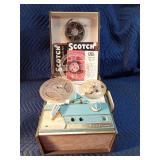 Montgomery Wards airline tube reel to reel player (turns on)