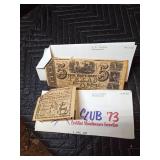 York Profit Route 71 Cash Club papers with coins and bank notes