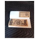 York Profit Route 71 Cash Club papers with coins and bank notes
