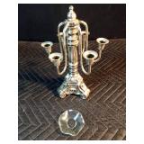 Ironwood fish, candle holder, vase, scented wax squares, ashtray, heron made from some type of animal horn or tusk