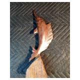Ironwood fish, candle holder, vase, scented wax squares, ashtray, heron made from some type of animal horn or tusk