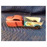 Vintage Wyandette pressed steel and tin Sunshine Dairy milk truck toy with tin wheels