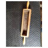 14 assorted planters and rolling pin - see details