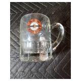 Coca-Cola tray and A&W mugs