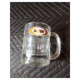 Coca-Cola tray and A&W mugs