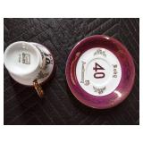 13 Collectible cups and saucers