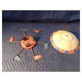 Flag light fixture and ceiling light shade