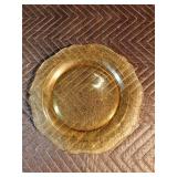 8 Lu-Ray pastels USA, yellow serving tray and decorative plate
