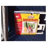 Jumbo storage hangers, utility brackets and garden tool organizer.