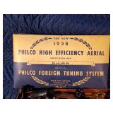 1938 Philco high efficiency aerial in original box with instructions