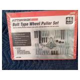 New 46 pc belt type Pittsburgh wheel puller set