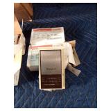 2 New Honeywell thermostats and 9 boxes of new rectangular butt hinges