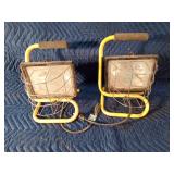 2 Halogen work lights - WORK