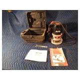 Craftsman router with case, dust bag and manual - WORKS