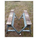 Pair of sawhorses