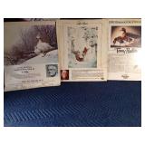 3 Bird Artists posters: terry Redlin, John Clymer, and Les didier
